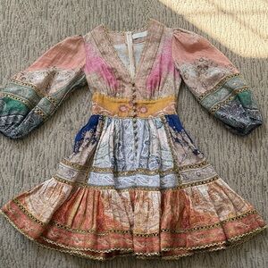 Zimmermann Multicolor Dress with Patterned Design
